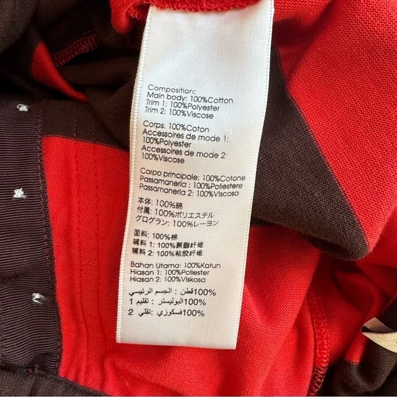 3.1 Phillip Lim Striped Twist Midi Skirt Red Brown Medium - Picture 9 of 14